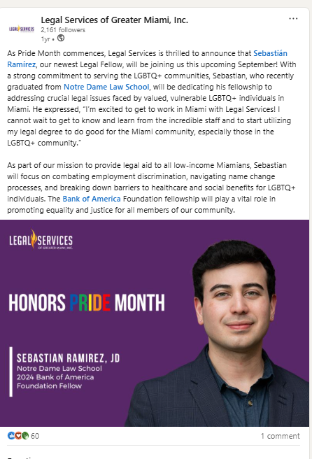 legal services of greater Miami pride month post