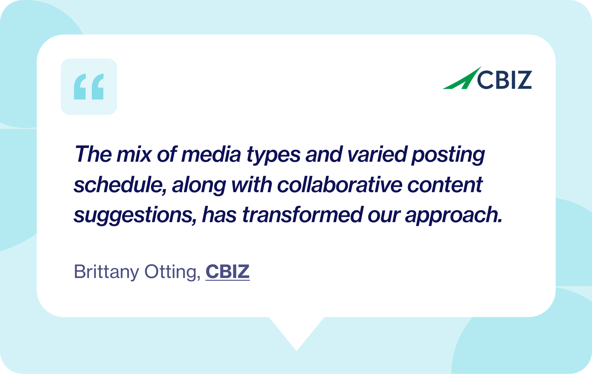 CBIZ quote varied posting