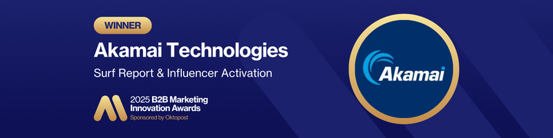 2025 B2B Marketing Innovation Award Winner Akamai Technologies