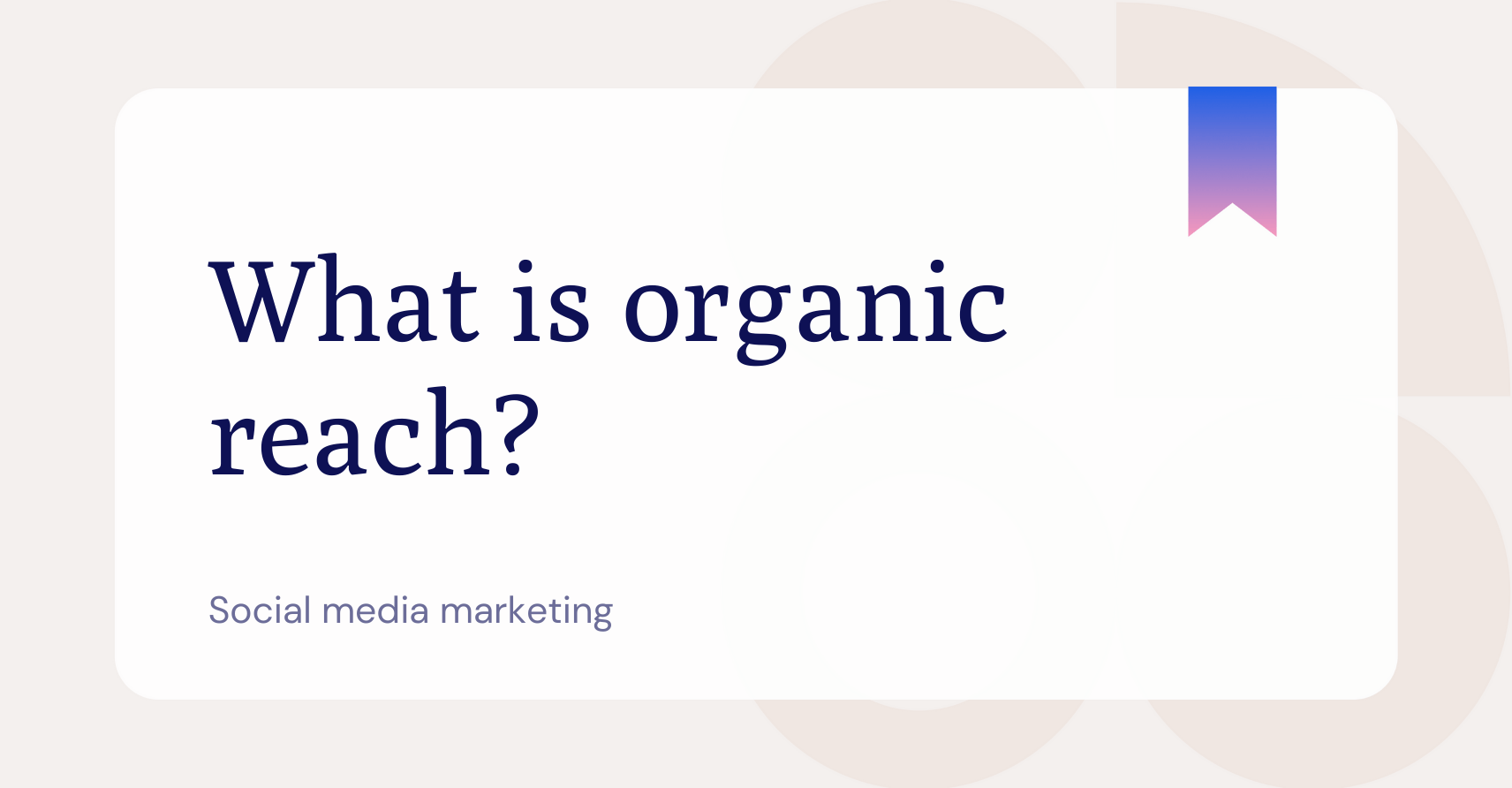 Improving B2B social media engagement via organic reach