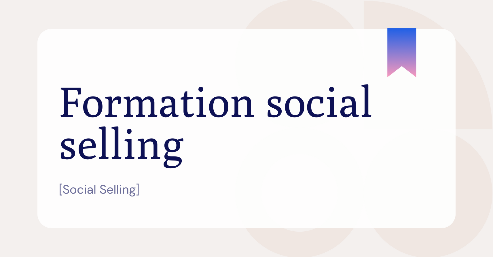 What is Formation Social Selling?